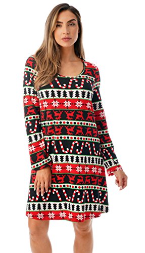 Ugly Christmas Dress Fun Xmas, Candycane Snowflake Fairisle