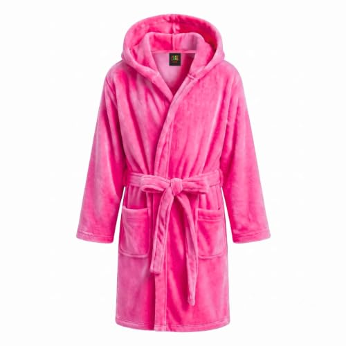 Velour Solid Robes for Girls, Fuchsia