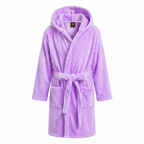 Velour Solid Robes for Girls, Lilac