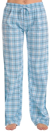 Women Buffalo Plaid Pajama Pants Sleepwear, Plaid - Blue