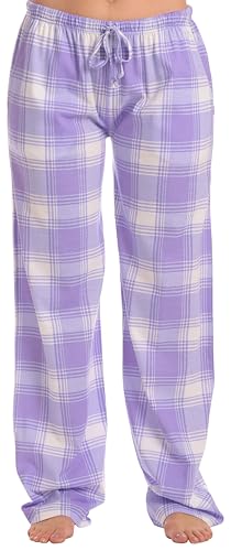 Women Buffalo Plaid Pajama Pants Sleepwear, Plaid - Lilac