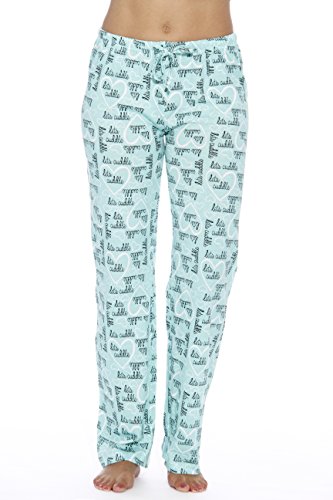 Women Pajama Pants, Cuddle Me Mint