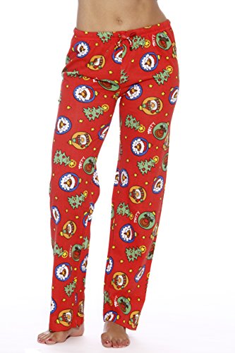 Women Pajama Pants Sleepwear, Merry Christmas Red