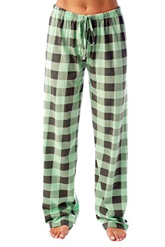 Women's Buffalo Plaid Pajama, Mint Charcoal Buffalo Plaid