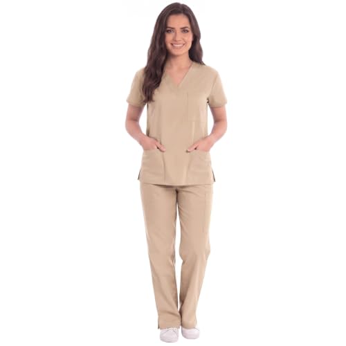 Women's Khaki Scrub Set, Khaki