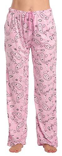 Women's Pajama Pants, Rodeo Bandana - Pink