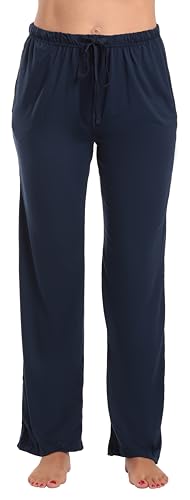 Women's Pajama Pants, Solid Navy