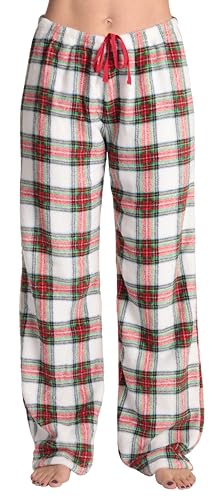 Women's Plush Pajama Pants, Multi Plaid