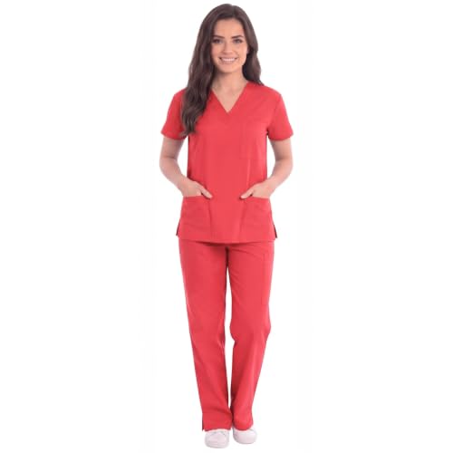 Women's Red Scrub Set, Red