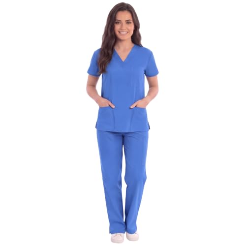 Women's Scrub Sets Six Pocket Medical Scrubs, Royal