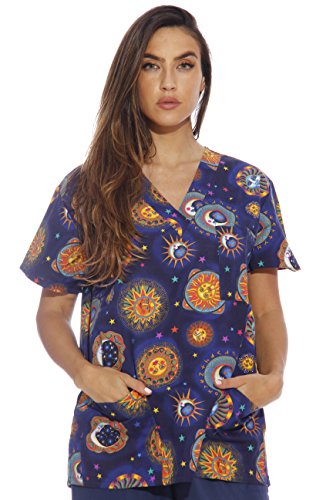 Women's Scrub Tops, Blue