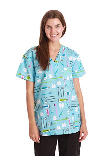 Women's Tops, Blue - Brush and Hygiene