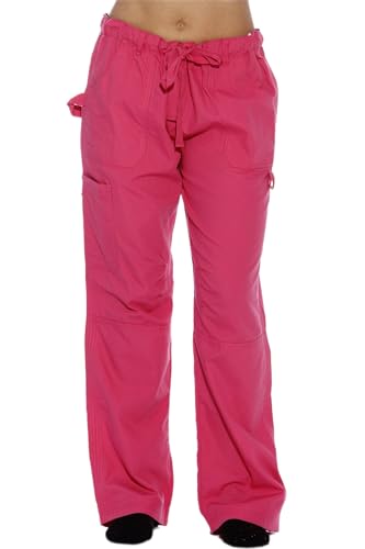 Women's Utility Scrub Pants, Fuchsia Utility