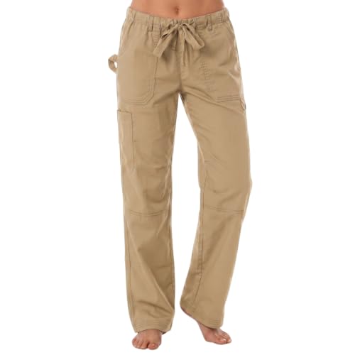 Women's Utility Scrub Pants, Khaki Utility