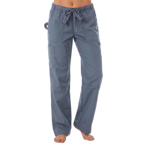 Women's Utility Scrub Pants, Light Grey Utility