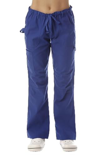 Women's Utility Scrub Pants Scrubs, Galaxy Blue Utility