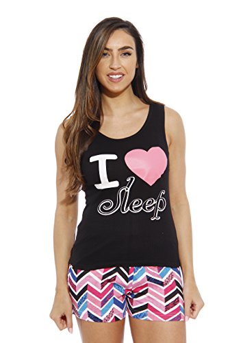 Women Sleepwear, I Love Sleep Black New