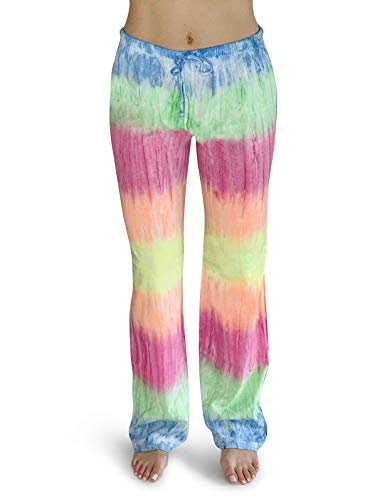 Women Tie Dye Pajama Pants, Tie Dye Rainbow