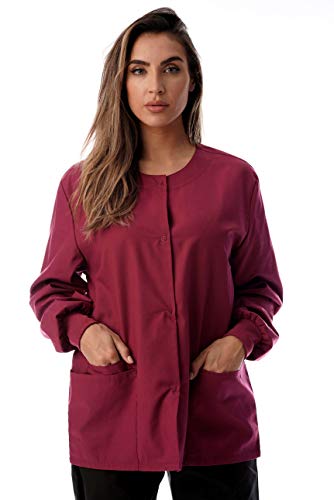 Womens Solid Jacket Burgundy