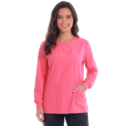 Womens Solid Jacket Coral
