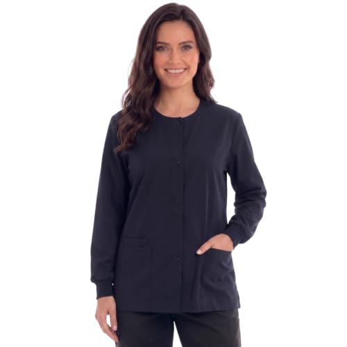 Womens Solid Jacket Navy