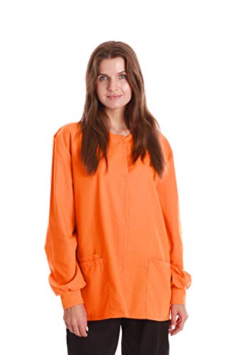 Womens Solid Jacket Orange
