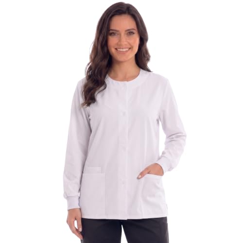 Womens Solid Jacket White