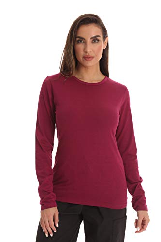 Womens Underscrub Top, Burgundy