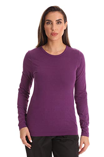 Womens Underscrub Top, Eggplant
