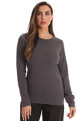 Womens Underscrub Top, Steel Grey