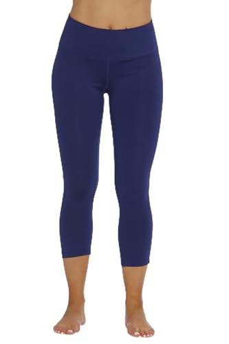 Yoga Capri Pants for Women Navy